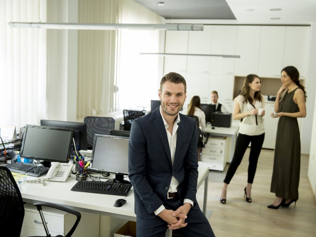 Calm, modern professional office